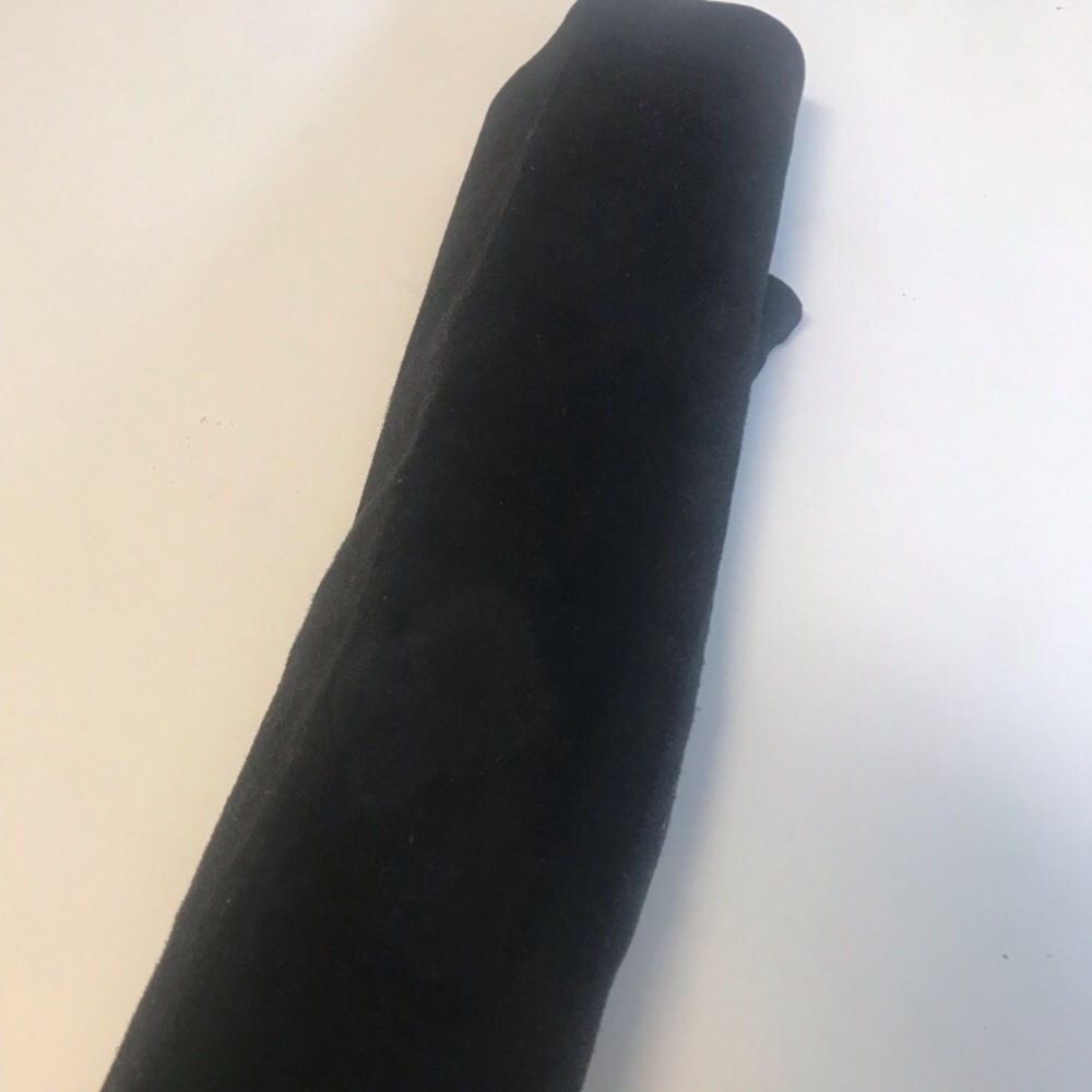 Stuart Weitzman Black Suede OTK Boot- Elastic Back - Picture 5 of 8